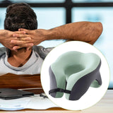 Memory Foam Travel Neck Pillow Massage Table Cradle Multipurpose Face Cradle Green