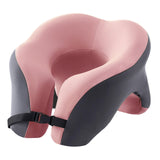 Memory Foam Travel Neck Pillow Massage Table Cradle Multipurpose Face Cradle Pink