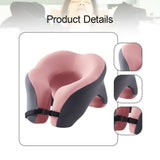 Memory Foam Travel Neck Pillow Massage Table Cradle Multipurpose Face Cradle Pink