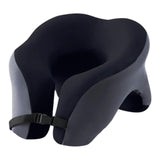 Memory Foam Travel Neck Pillow Massage Table Cradle Multipurpose Face Cradle black