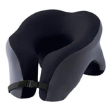 Memory Foam Travel Neck Pillow Massage Table Cradle Multipurpose Face Cradle black