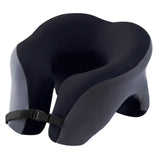 Memory Foam Travel Neck Pillow Massage Table Cradle Multipurpose Face Cradle black