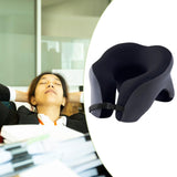 Memory Foam Travel Neck Pillow Massage Table Cradle Multipurpose Face Cradle black