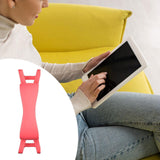 Hand Strap for Tablet Elastic Finger Grip Holder for Airplane Travel Office Pink