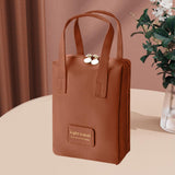 Makeup Bag Zipper Large Capacity Birthday Gifts Toiletry Bag for Girls Women Brown