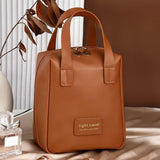 Makeup Bag Zipper Large Capacity Birthday Gifts Toiletry Bag for Girls Women Brown
