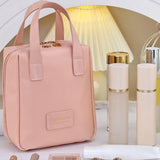 Makeup Bag Zipper Large Capacity Birthday Gifts Toiletry Bag for Girls Women Pink