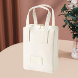 Makeup Bag Zipper Large Capacity Birthday Gifts Toiletry Bag for Girls Women White