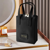 Makeup Bag Zipper Large Capacity Birthday Gifts Toiletry Bag for Girls Women Black