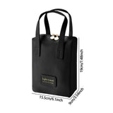 Makeup Bag Zipper Large Capacity Birthday Gifts Toiletry Bag for Girls Women Black