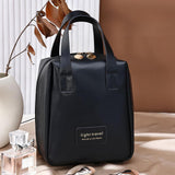 Makeup Bag Zipper Large Capacity Birthday Gifts Toiletry Bag for Girls Women Black