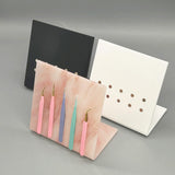 Maxbell Tweezers Stand Collecting Arranging Tabletop False Eyelashes Tweezers Holder White