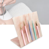 Maxbell Tweezers Stand Collecting Arranging Tabletop False Eyelashes Tweezers Holder Pink
