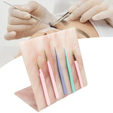 Maxbell Tweezers Stand Collecting Arranging Tabletop False Eyelashes Tweezers Holder Pink