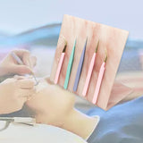 Maxbell Tweezers Stand Collecting Arranging Tabletop False Eyelashes Tweezers Holder Pink