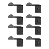 Maxbell 8x Hat Hooks for Wall Modern Baseball Cap Racks for Bedroom Household Office Black