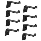 Maxbell 8x Hat Hooks for Wall Modern Baseball Cap Racks for Bedroom Household Office Black