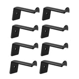 Maxbell 8x Hat Hooks for Wall Modern Baseball Cap Racks for Bedroom Household Office Black