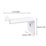 Maxbell 8x Hat Hooks for Wall Modern Baseball Cap Racks for Bedroom Household Office White