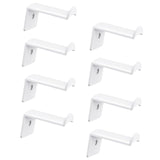 Maxbell 8x Hat Hooks for Wall Modern Baseball Cap Racks for Bedroom Household Office White