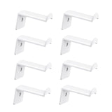 Maxbell 8x Hat Hooks for Wall Modern Baseball Cap Racks for Bedroom Household Office White
