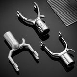 Maxbell 5Pcs Clothes Pole Forks Sturdy Aluminium Alloy Closet Pole Replacement Hooks