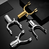 Maxbell 5Pcs Clothes Pole Forks Sturdy Aluminium Alloy Closet Pole Replacement Hooks