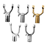 Maxbell 5Pcs Clothes Pole Forks Sturdy Aluminium Alloy Closet Pole Replacement Hooks