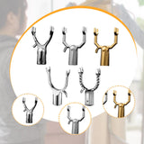 Maxbell 5Pcs Clothes Pole Forks Sturdy Aluminium Alloy Closet Pole Replacement Hooks