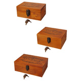 Wooden Keepsake Box Compact Antique Design Multipurpose Jewelry Box for Home 21.3x14x10cm