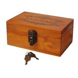 Wooden Keepsake Box Compact Antique Design Multipurpose Jewelry Box for Home 21.3x14x10cm