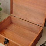 Wooden Keepsake Box Compact Antique Design Multipurpose Jewelry Box for Home 21.3x14x10cm