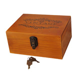 Wooden Keepsake Box Compact Antique Design Multipurpose Jewelry Box for Home 25x19.5x11.7cm