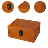 Wooden Keepsake Box Compact Antique Design Multipurpose Jewelry Box for Home 25x19.5x11.7cm