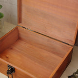 Wooden Keepsake Box Compact Antique Design Multipurpose Jewelry Box for Home 25x19.5x11.7cm