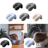 Maxbell Neck Cushion Non Slip Memory Foam for Men Women Desk Sleeping Napping Pillow black