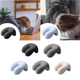 Maxbell Neck Cushion Non Slip Memory Foam for Men Women Desk Sleeping Napping Pillow black