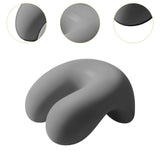 Maxbell Neck Cushion Non Slip Memory Foam for Men Women Desk Sleeping Napping Pillow Dark Gray