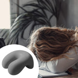 Maxbell Neck Cushion Non Slip Memory Foam for Men Women Desk Sleeping Napping Pillow Dark Gray