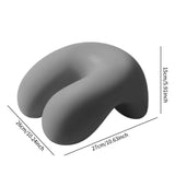 Maxbell Neck Cushion Non Slip Memory Foam for Men Women Desk Sleeping Napping Pillow Dark Gray