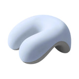 Maxbell Neck Cushion Non Slip Memory Foam for Men Women Desk Sleeping Napping Pillow blue
