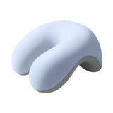 Maxbell Neck Cushion Non Slip Memory Foam for Men Women Desk Sleeping Napping Pillow blue