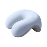 Maxbell Neck Cushion Non Slip Memory Foam for Men Women Desk Sleeping Napping Pillow blue
