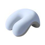 Maxbell Neck Cushion Non Slip Memory Foam for Men Women Desk Sleeping Napping Pillow blue