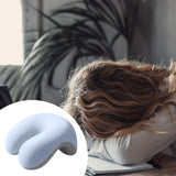 Maxbell Neck Cushion Non Slip Memory Foam for Men Women Desk Sleeping Napping Pillow blue