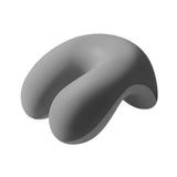 Maxbell Neck Cushion Non Slip Memory Foam for Men Women Desk Sleeping Napping Pillow Light Gray