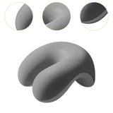 Maxbell Neck Cushion Non Slip Memory Foam for Men Women Desk Sleeping Napping Pillow Light Gray