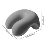 Maxbell Neck Cushion Non Slip Memory Foam for Men Women Desk Sleeping Napping Pillow Light Gray