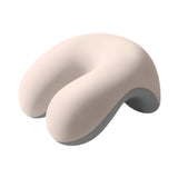 Maxbell Neck Cushion Non Slip Memory Foam for Men Women Desk Sleeping Napping Pillow white