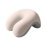 Maxbell Neck Cushion Non Slip Memory Foam for Men Women Desk Sleeping Napping Pillow white